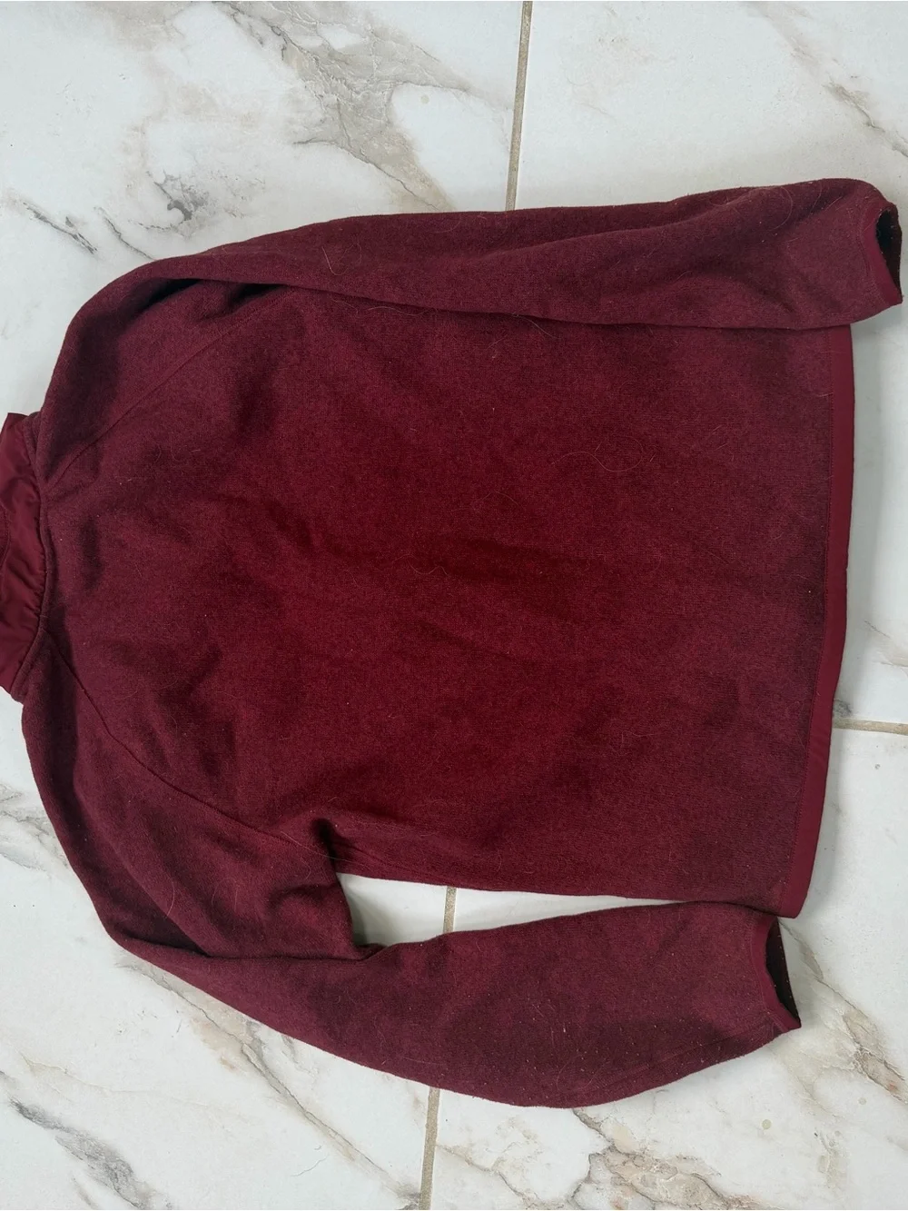 The North Face Maroon Full Zip Fleece Jacket